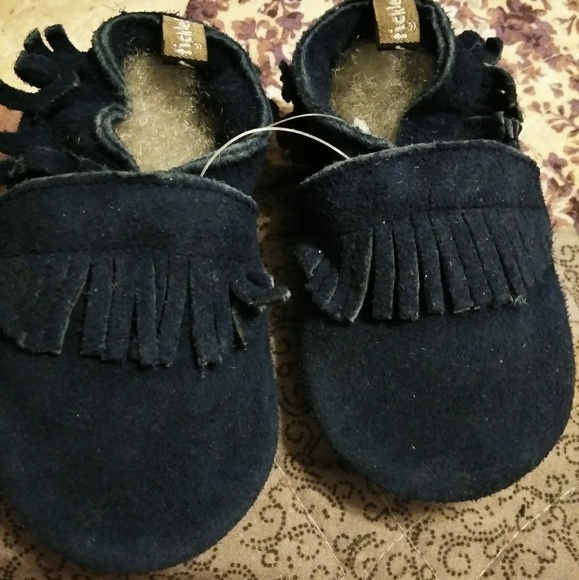 Tommy Tickle Blue Suede  Soft Sole Shoes(SKU453) - Picture 4 of 4